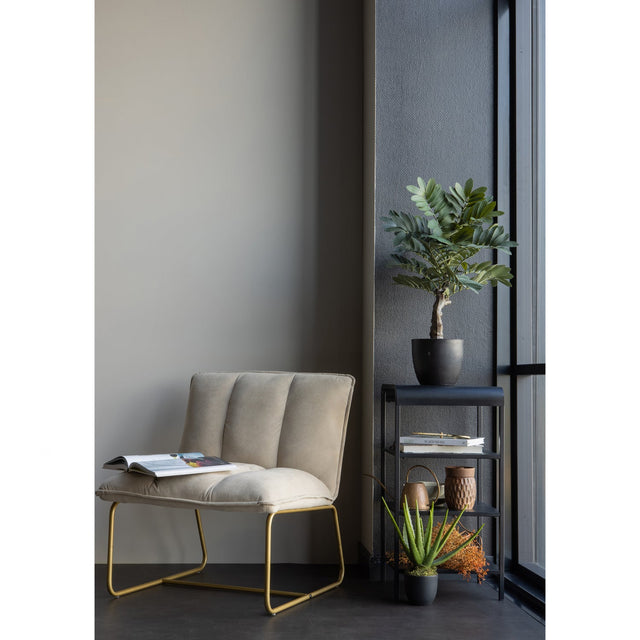 Fie Fauteuil Ribstof Zand van WOOOD – Luxe comfort op maat van PureWonen. Vraag naar de beste prijs.