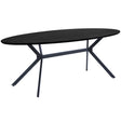 Bruno Eettafel Ovaal Mdf Zwart 220x100 Cm van WOOOD – Luxe comfort op maat van PureWonen. Vraag naar de beste prijs.
