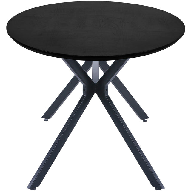 Bruno Eettafel Ovaal Mdf Zwart 220x100 Cm van WOOOD – Luxe comfort op maat van PureWonen. Vraag naar de beste prijs.