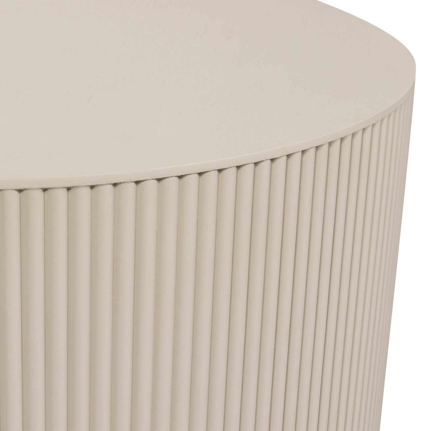 Sanne Bijzettafel Rond Antique Beige van WOOOD – Luxe comfort op maat van PureWonen. Vraag naar de beste prijs.