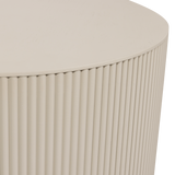 Sanne Bijzettafel Rond Antique Beige van WOOOD – Luxe comfort op maat van PureWonen. Vraag naar de beste prijs.