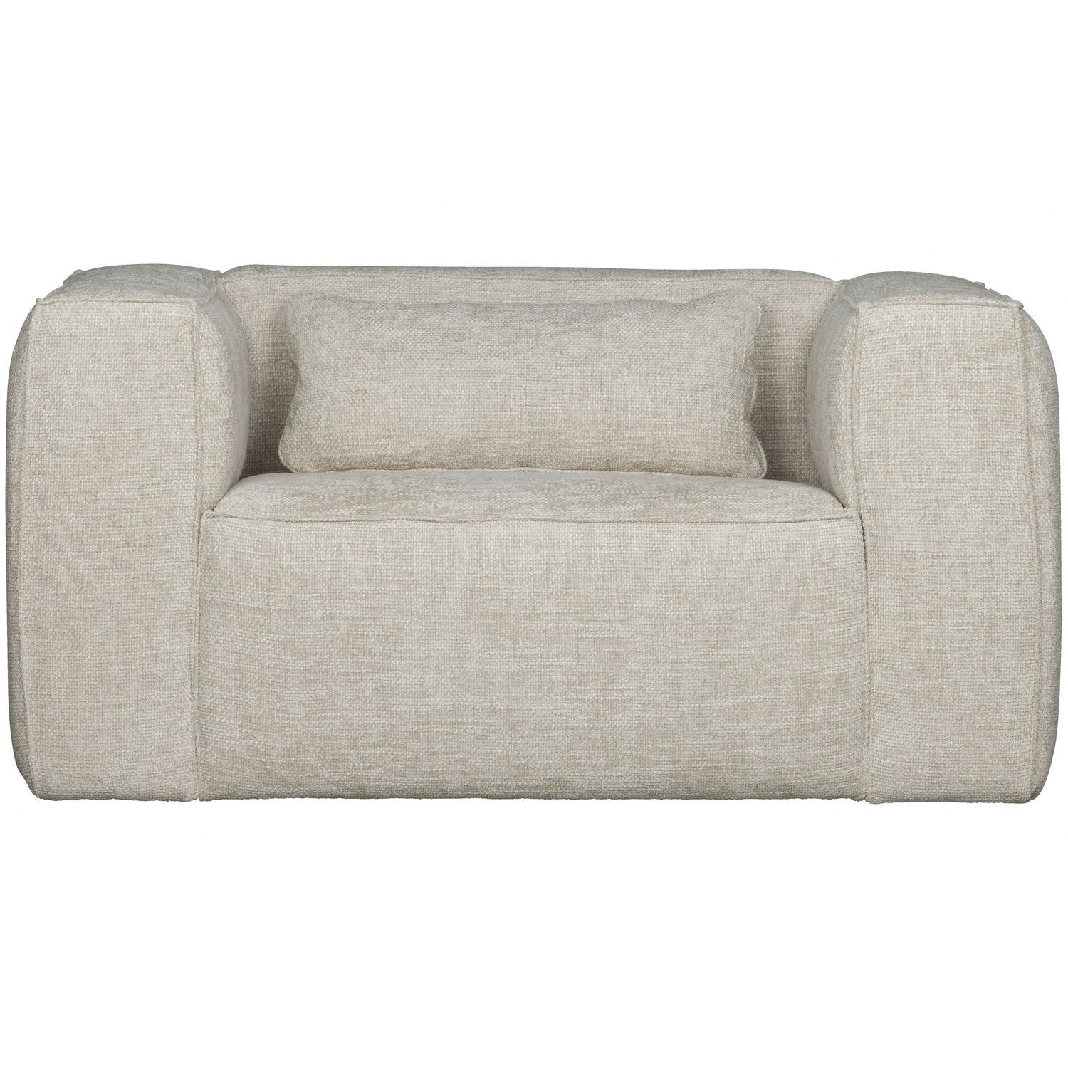 BEAN FAUTEUIL GROVE MELANGE STOF NATUREL van WOOOD – Luxe comfort op maat van PureWonen. Vraag naar de beste prijs.