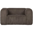 BEAN FAUTEUIL GROVE RIBSTOF MUD van WOOOD – Luxe comfort op maat van PureWonen. Vraag naar de beste prijs.