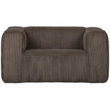 BEAN FAUTEUIL GROVE RIBSTOF MUD van WOOOD – Luxe comfort op maat van PureWonen. Vraag naar de beste prijs.