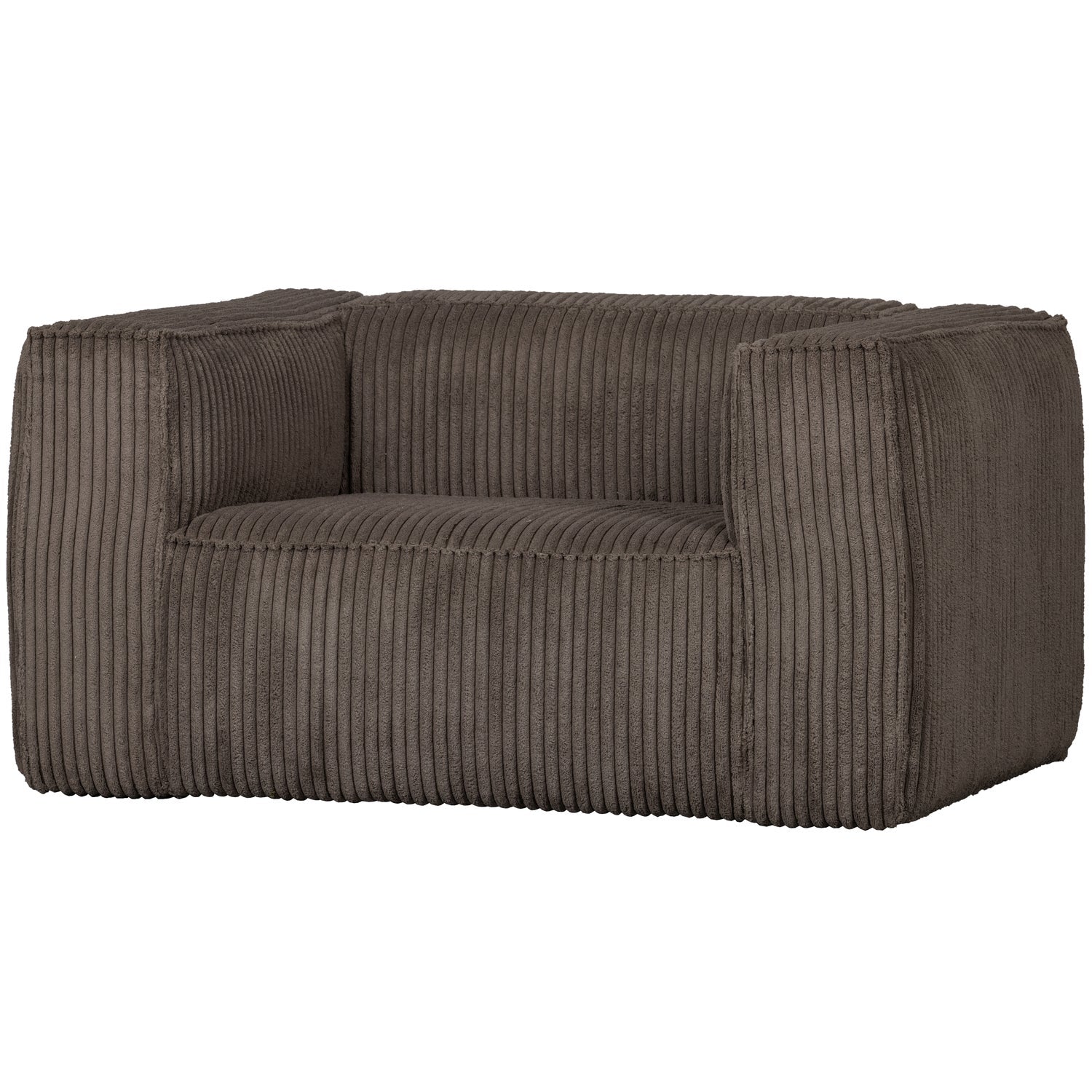BEAN FAUTEUIL GROVE RIBSTOF MUD van WOOOD – Luxe comfort op maat van PureWonen. Vraag naar de beste prijs.