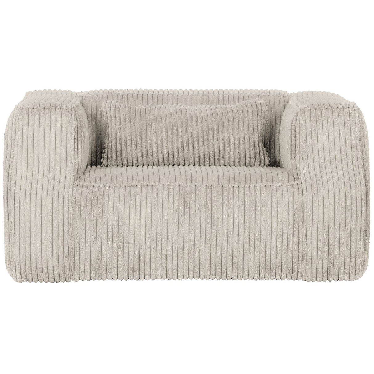BEAN FAUTEUIL GROVE RIBSTOF NATUREL van WOOOD – Luxe comfort op maat van PureWonen. Vraag naar de beste prijs.