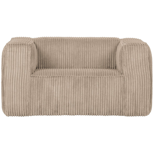 BEAN FAUTEUIL GROVE RIBSTOF TRAVERTIN van WOOOD – Luxe comfort op maat van PureWonen. Vraag naar de beste prijs.