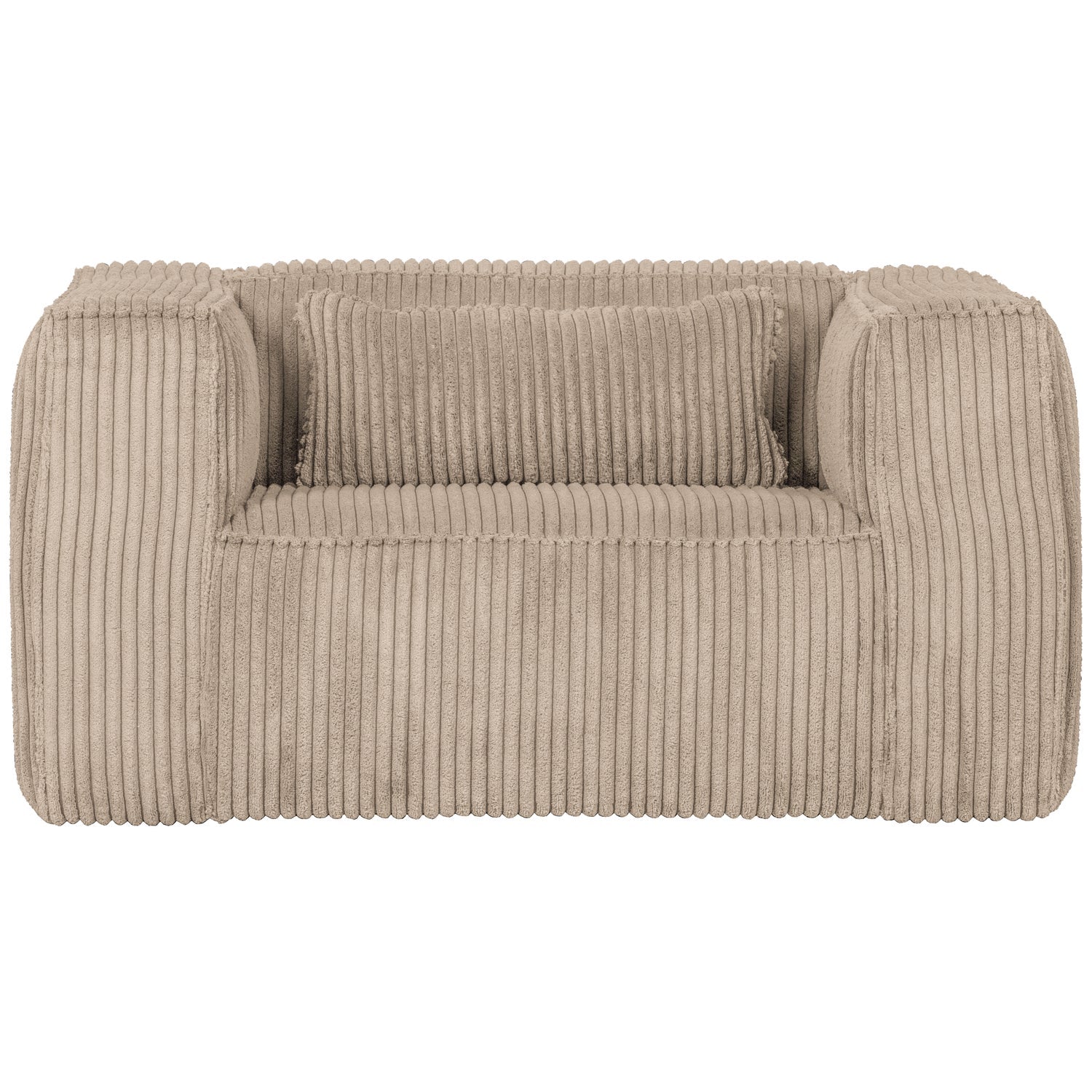 BEAN FAUTEUIL GROVE RIBSTOF TRAVERTIN van WOOOD – Luxe comfort op maat van PureWonen. Vraag naar de beste prijs.