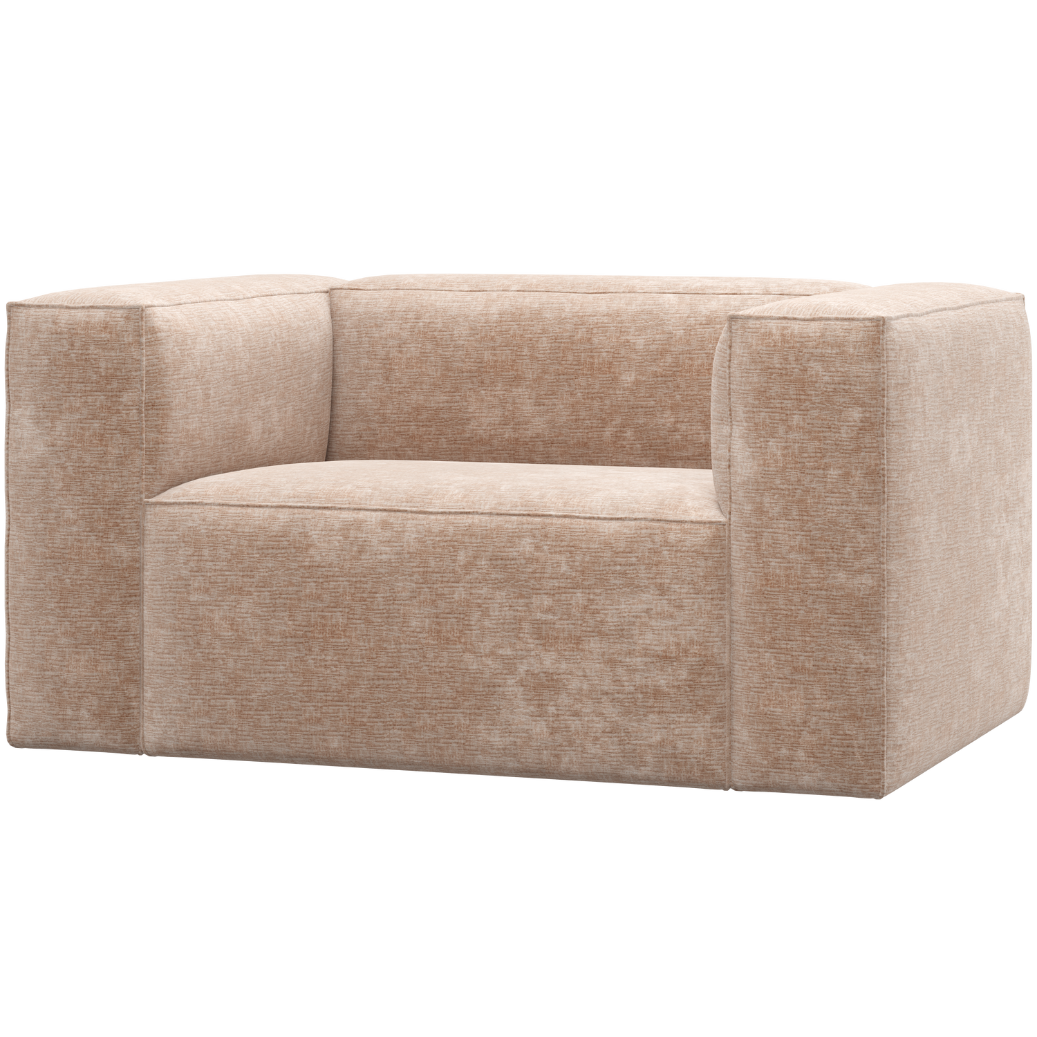 Bean Fauteuil Chenille Velvet Naturel