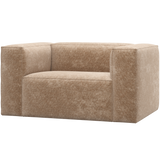 Bean Fauteuil Chenille Velvet Perzikroze