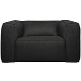 BEAN FAUTEUIL INCL. KUSSEN DONKERGRIJS GEMELEERD van WOOOD – Luxe comfort op maat van PureWonen. Vraag naar de beste prijs.