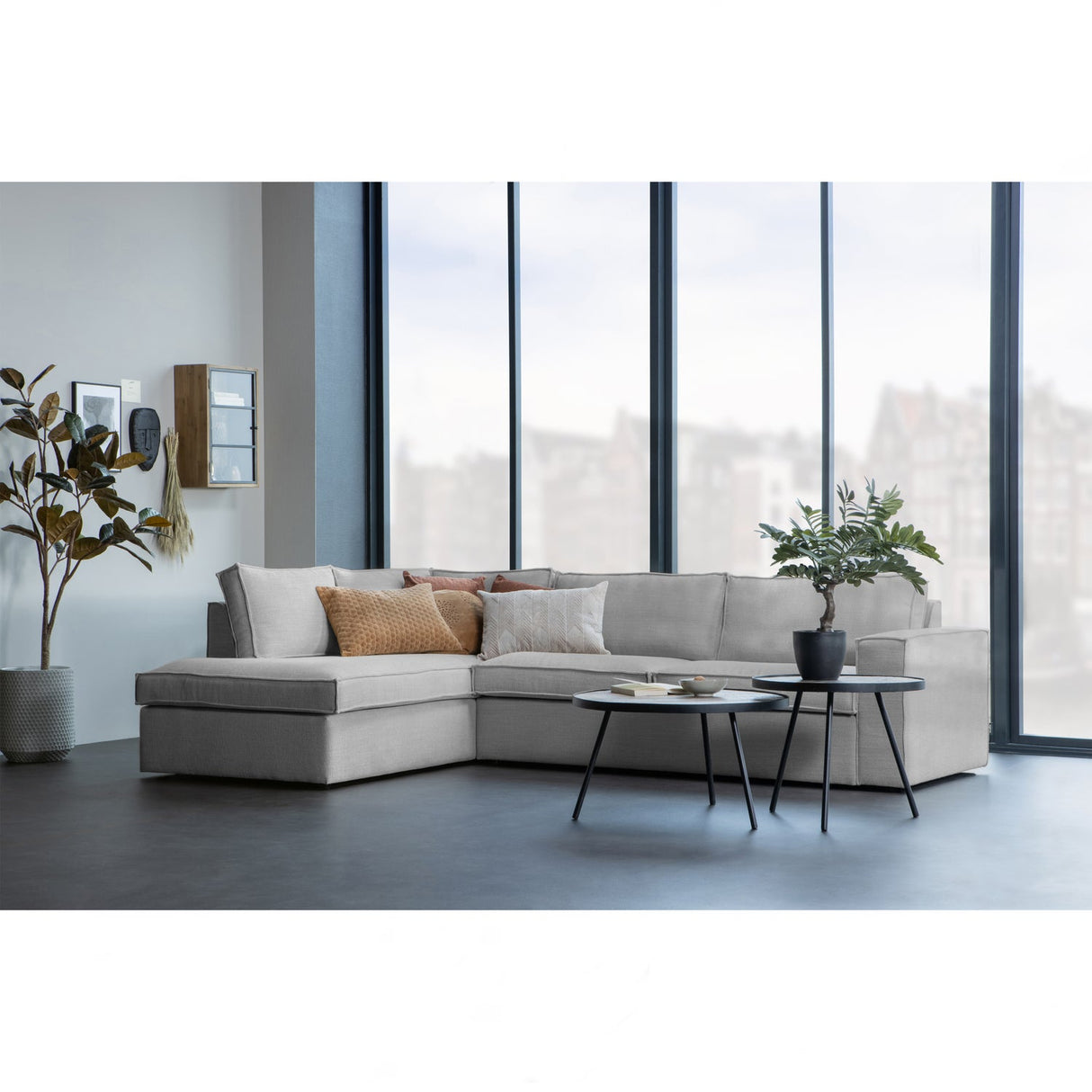 Freddie Hoekbank Links Naturel van WOOOD – Luxe comfort op maat van PureWonen. Vraag naar de beste prijs.