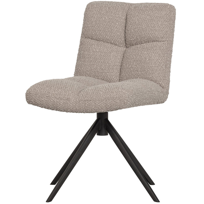 Vinny Draaistoel Boucle Zand van WOOOD – Luxe comfort op maat van PureWonen. Vraag naar de beste prijs.
