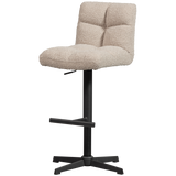 Vinny Draaibare Barstoel Boucle Zand van WOOOD – Luxe comfort op maat van PureWonen. Vraag naar de beste prijs.