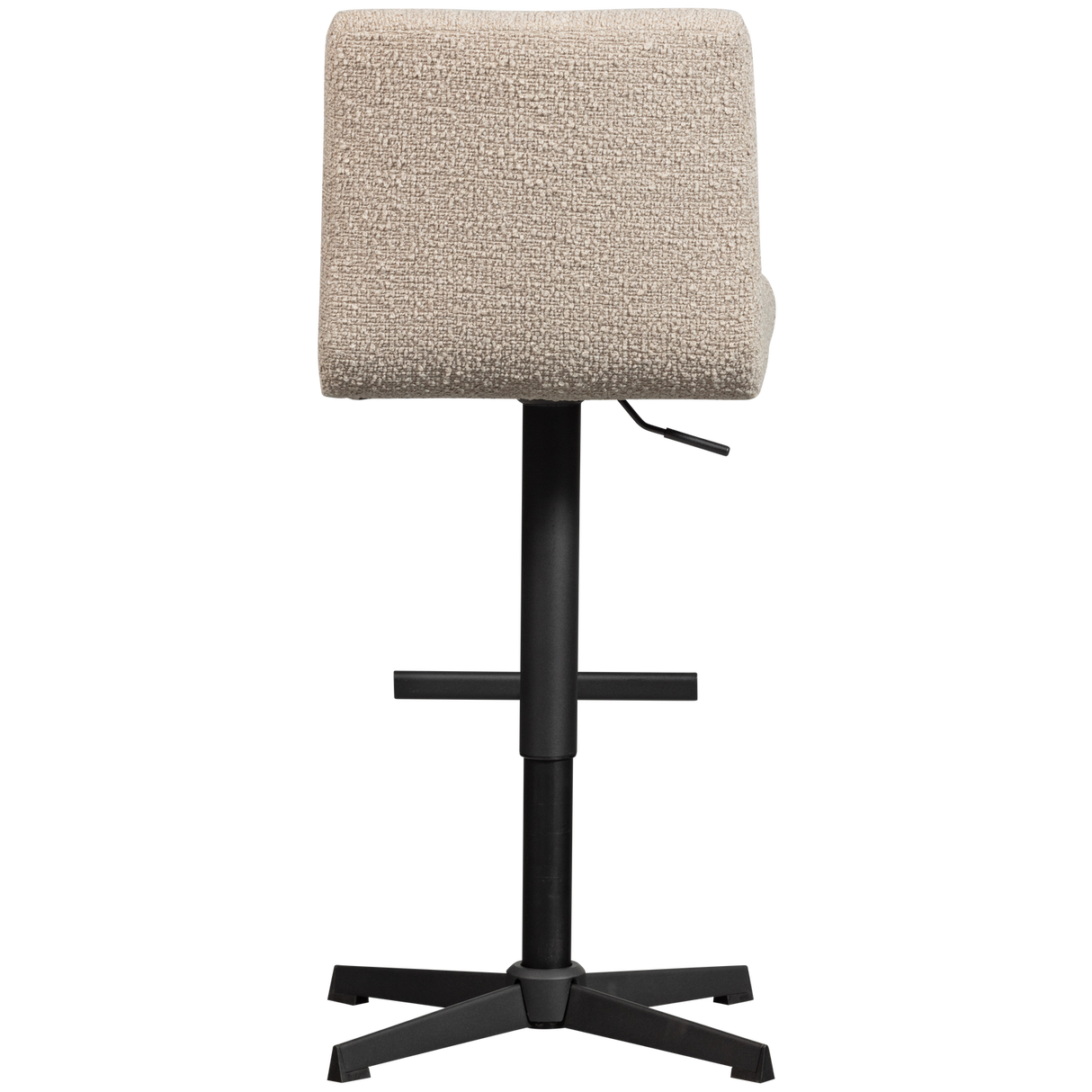 Vinny Draaibare Barstoel Boucle Zand van WOOOD – Luxe comfort op maat van PureWonen. Vraag naar de beste prijs.