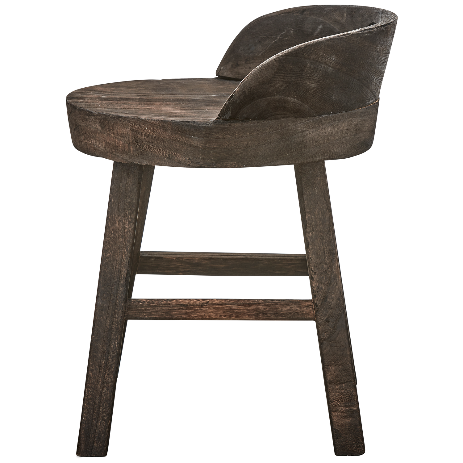 Rosalie Decoratieve Kruk/Stoel Hout Donkerbruin van WOOOD – Luxe comfort op maat van PureWonen. Vraag naar de beste prijs.