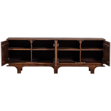 Staes Dressoir 4 Deurs Mango Hout Walnoot van WOOOD – Luxe comfort op maat van PureWonen. Vraag naar de beste prijs.