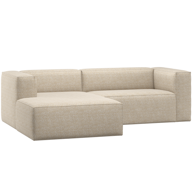 Bean Chaise Longue Bank Links Beige Melange