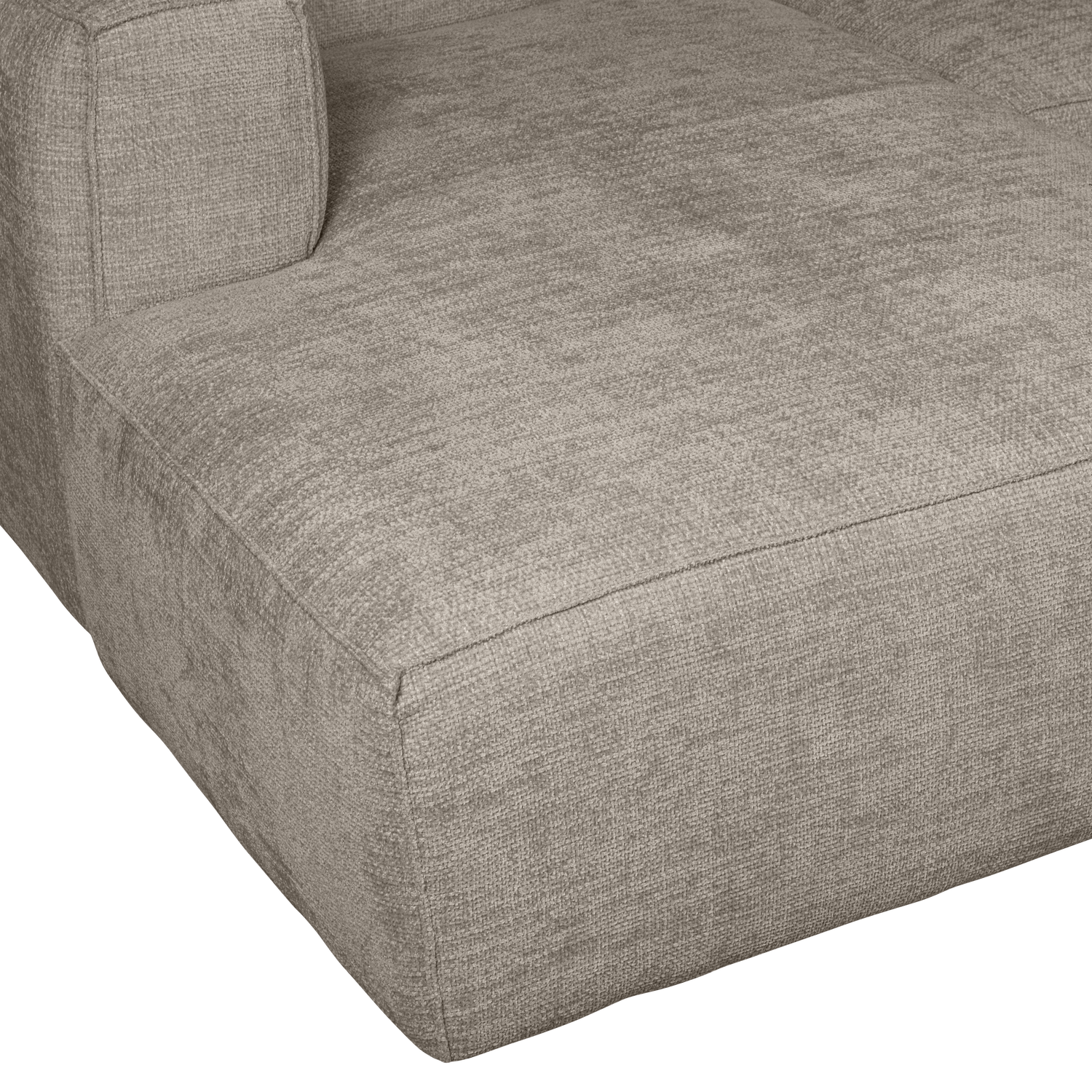 Bean Chaise Longue Links Grove Melange Travertin van WOOOD – Luxe comfort op maat van PureWonen. Vraag naar de beste prijs.