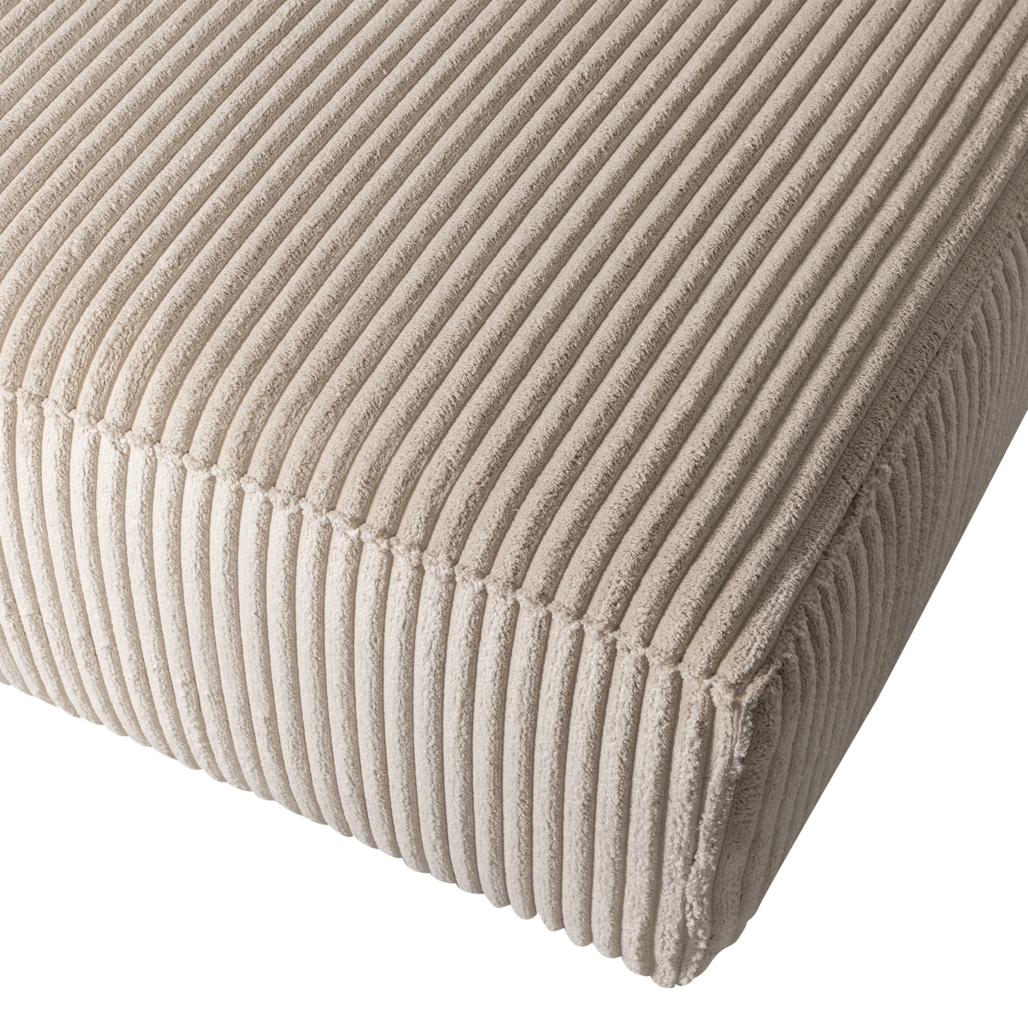 Bean Chaise Longue Rechts Grove Ribstof Travertin van WOOOD – Luxe comfort op maat van PureWonen. Vraag naar de beste prijs.