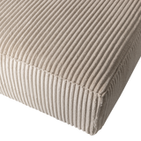 Bean Chaise Longue Rechts Grove Ribstof Travertin van WOOOD – Luxe comfort op maat van PureWonen. Vraag naar de beste prijs.