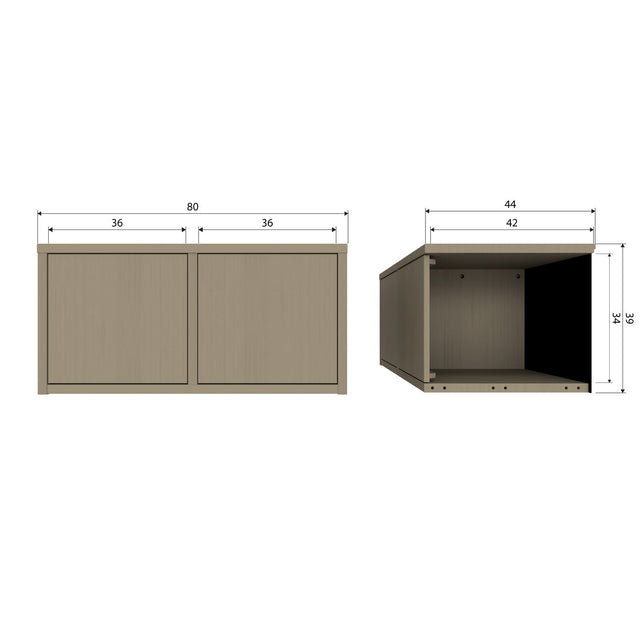 Turner Opbergbank Grenen Mud [Fsc] van WOOOD – Luxe comfort op maat van PureWonen. Vraag naar de beste prijs.