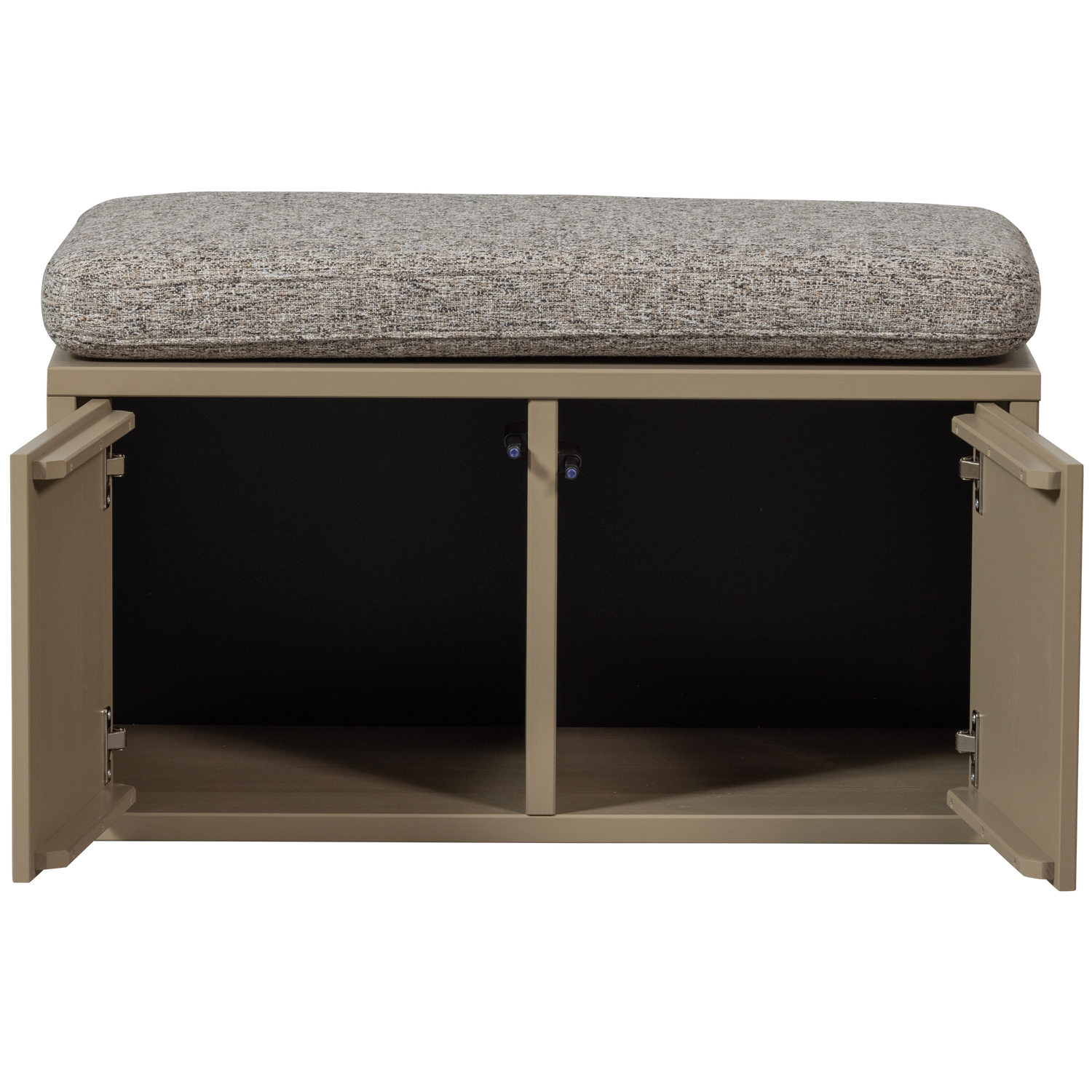 Turner Opbergbank Grenen Mud Met Zitkussen Khaki [Fsc] van WOOOD – Luxe comfort op maat van PureWonen. Vraag naar de beste prijs.