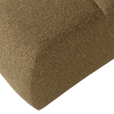 Mojo Poef Boucle Geel/Bruin Melange