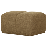 Mojo Poef Boucle Geel/Bruin Melange