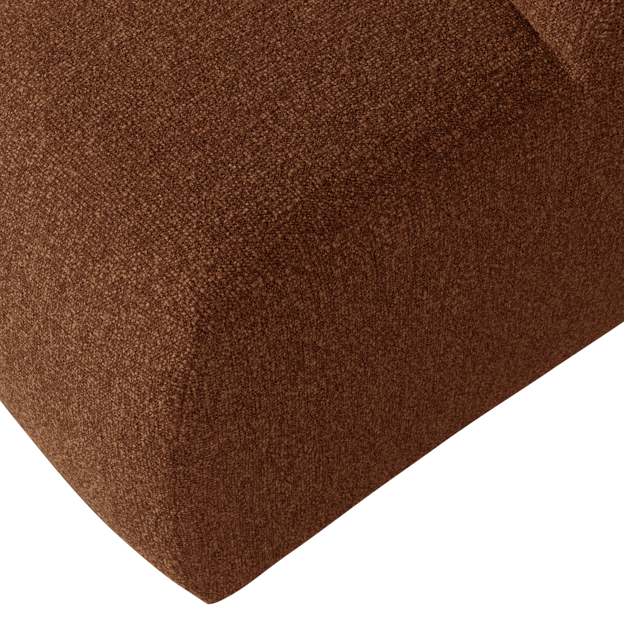 Mojo Poef Boucle Roestbruin Melange