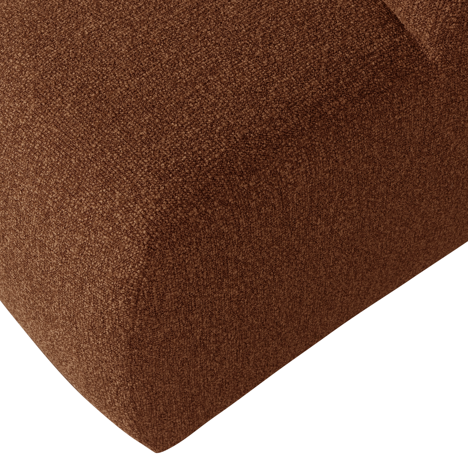 Mojo Poef Boucle Roestbruin Melange