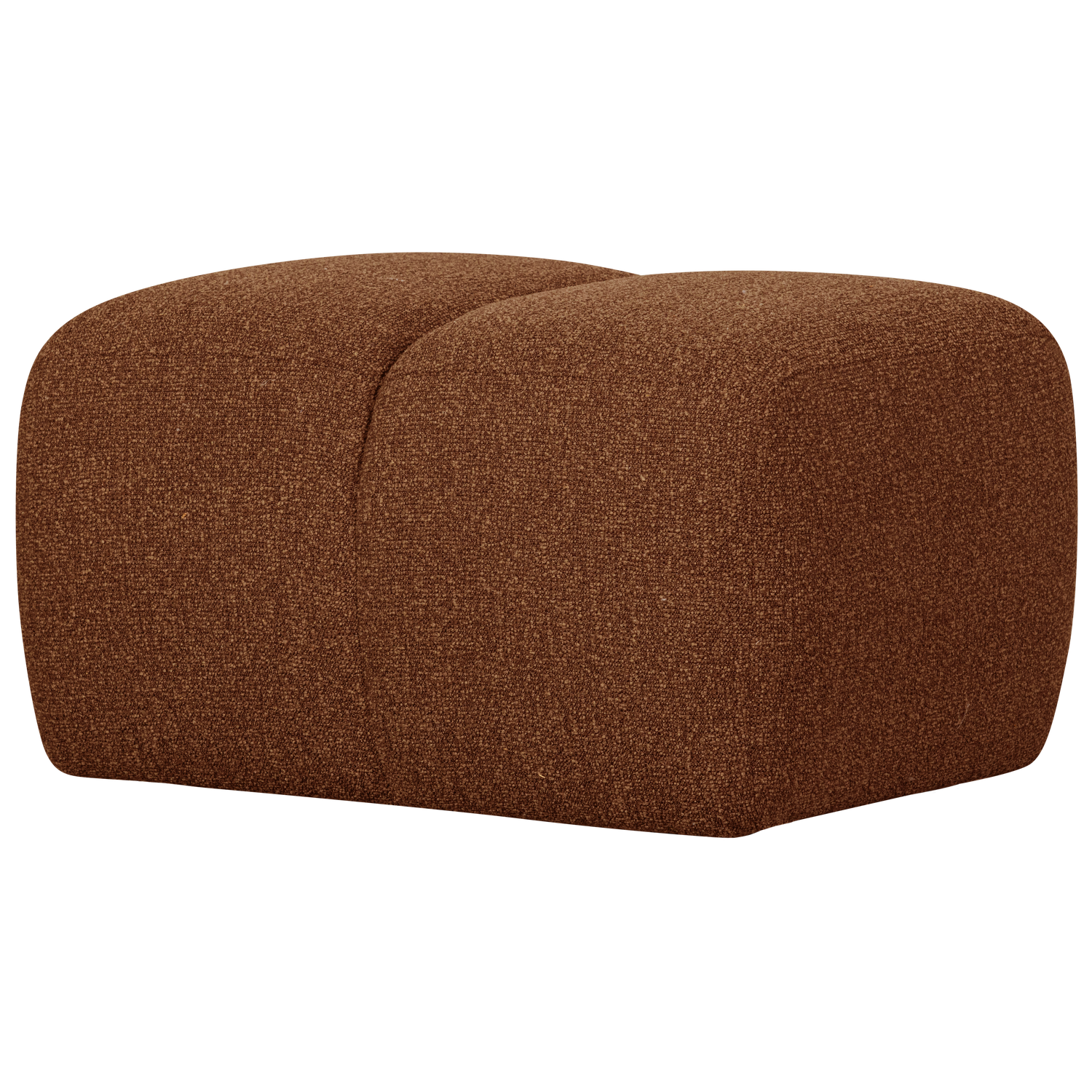 Mojo Poef Boucle Roestbruin Melange