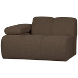 Mojo 1 Zits Element Arm Links Boucle Bruin Melange van WOOOD – Luxe comfort op maat van PureWonen. Vraag naar de beste prijs.