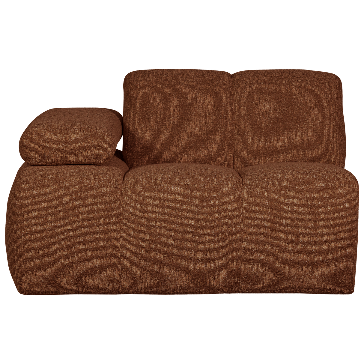 Mojo 1 Zits Element Arm Links Boucle Roestbruin Melange van WOOOD – Luxe comfort op maat van PureWonen. Vraag naar de beste prijs.
