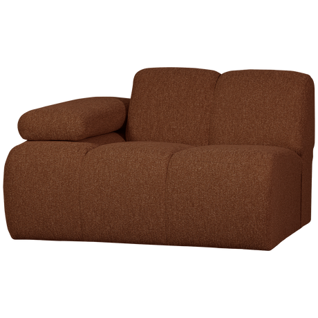 Mojo 1 Zits Element Arm Links Boucle Roestbruin Melange van WOOOD – Luxe comfort op maat van PureWonen. Vraag naar de beste prijs.