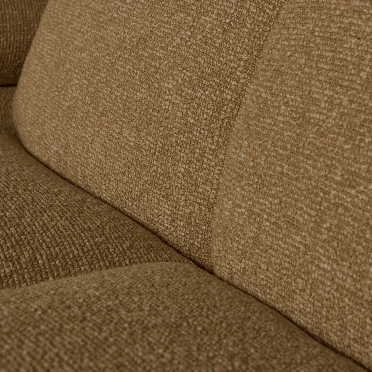 Mojo Chaise Longue Bank Rechts Boucle Geel Bruin Melange
