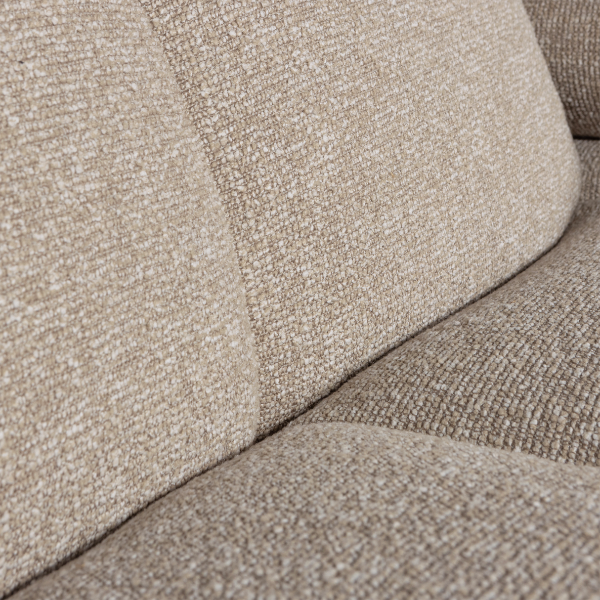 Mojo Chaise Longue Bank Links Boucle Beige Melange