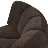 Mojo Hoekelement Ribstof Bruin