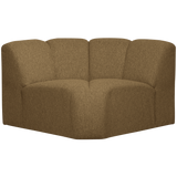Mojo Hoekelement Boucle Geel/Bruin Melange