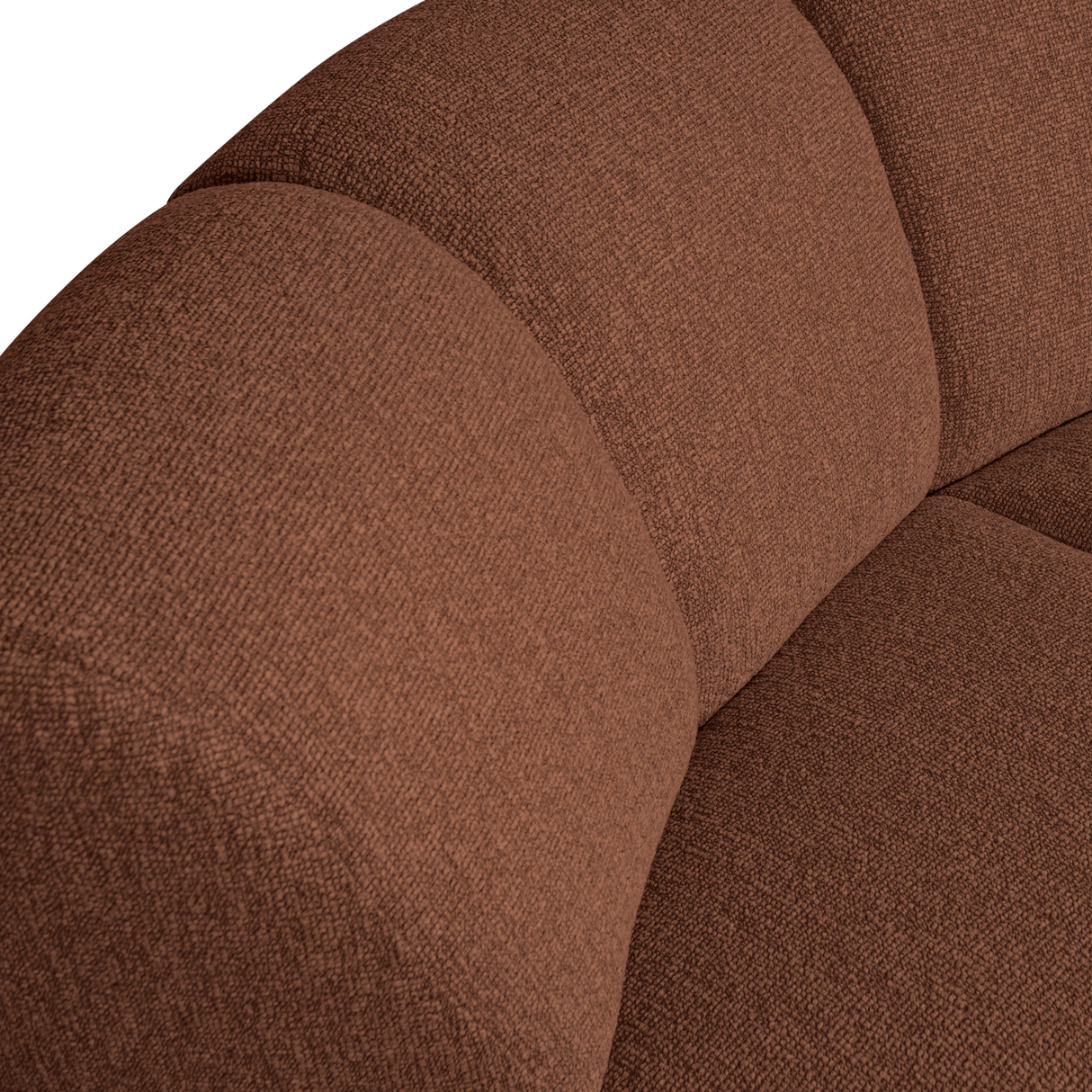 Mojo Hoekelement Boucle Roestbruin Melange van WOOOD – Luxe comfort op maat van PureWonen. Vraag naar de beste prijs.