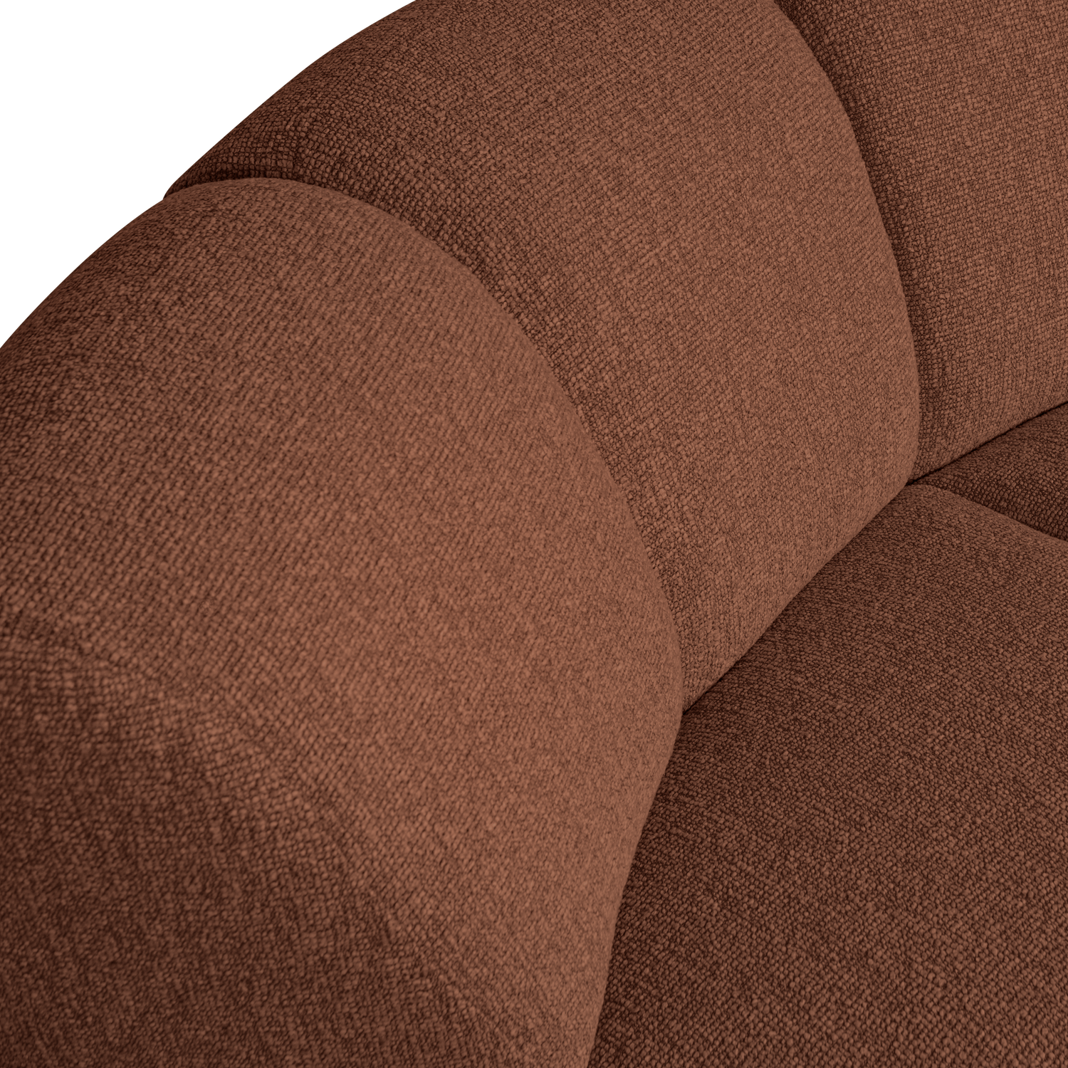 Mojo Hoekelement Boucle Roestbruin Melange van WOOOD – Luxe comfort op maat van PureWonen. Vraag naar de beste prijs.