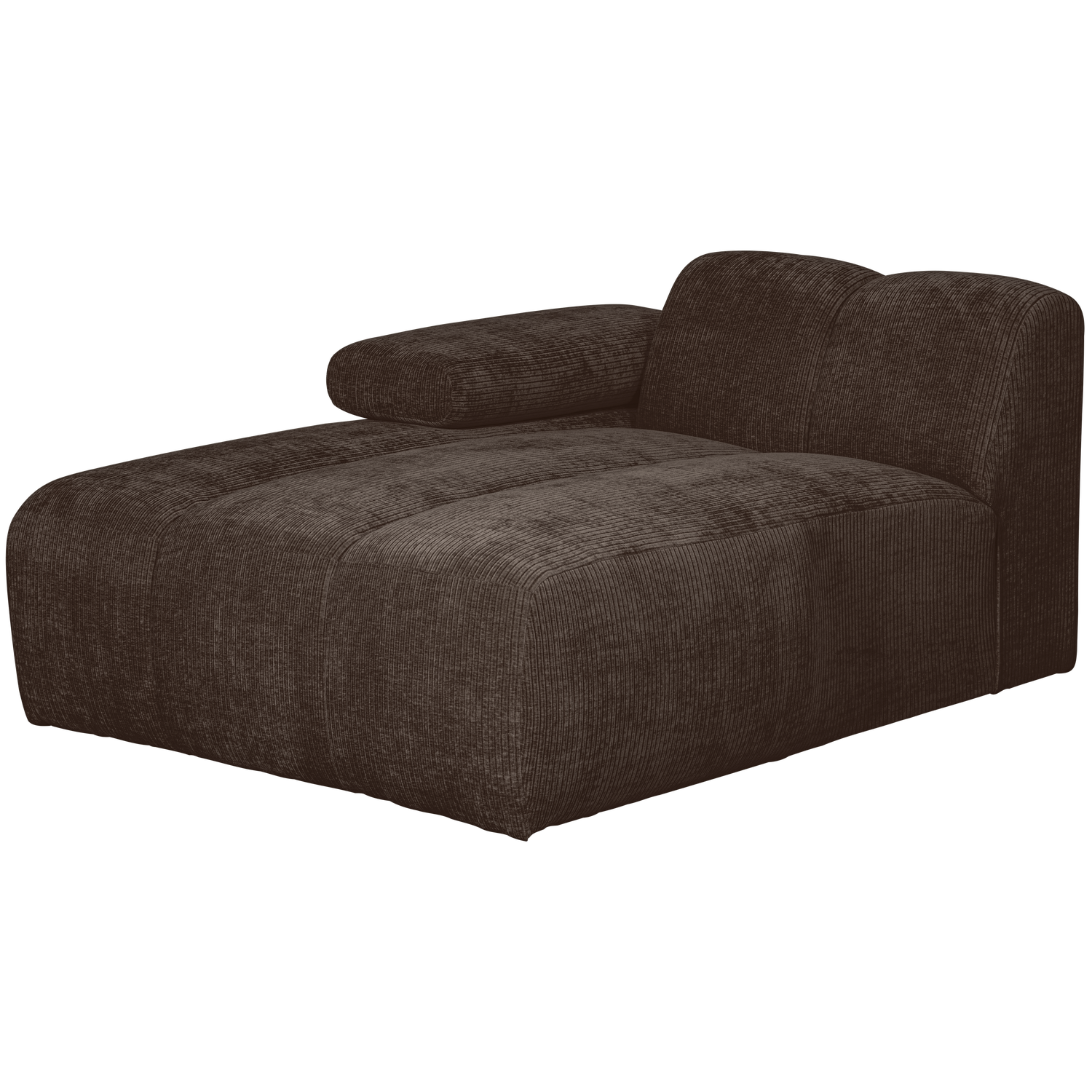 Mojo Chaise Longue Element Links Ribstof Bruin
