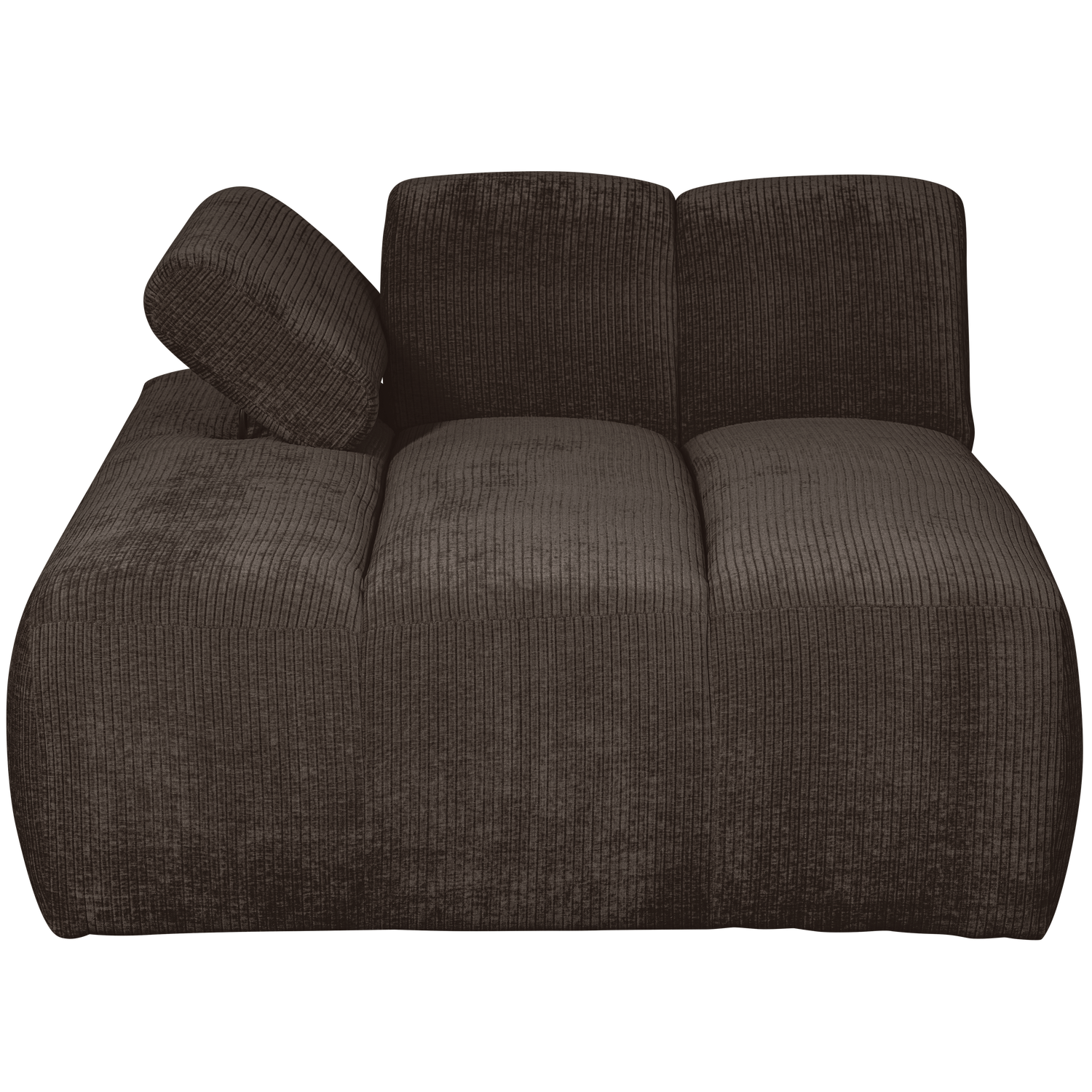 Mojo Chaise Longue Element Links Ribstof Bruin