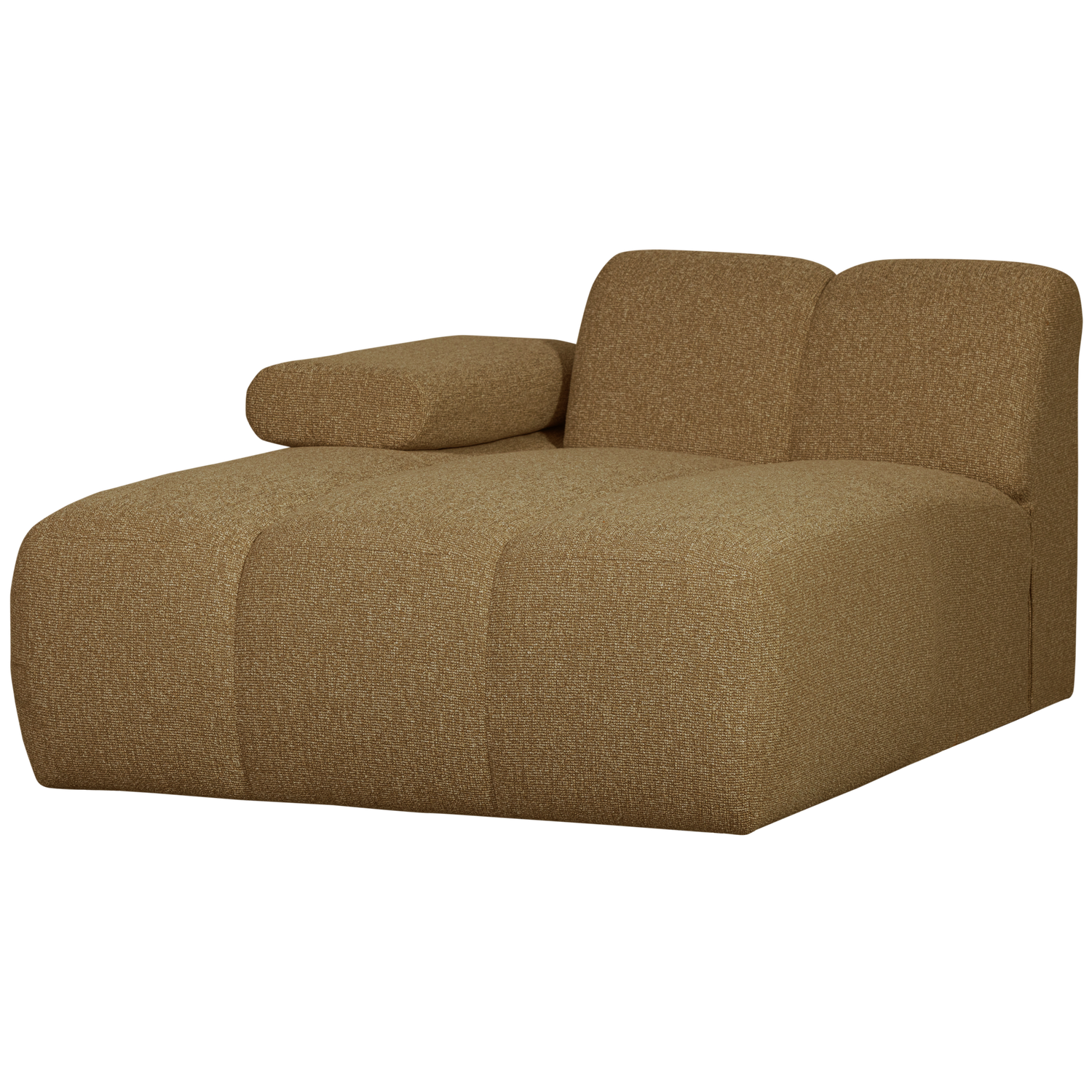 Mojo Chaise Longue Element Links Boucle Geel/Bruin Melange