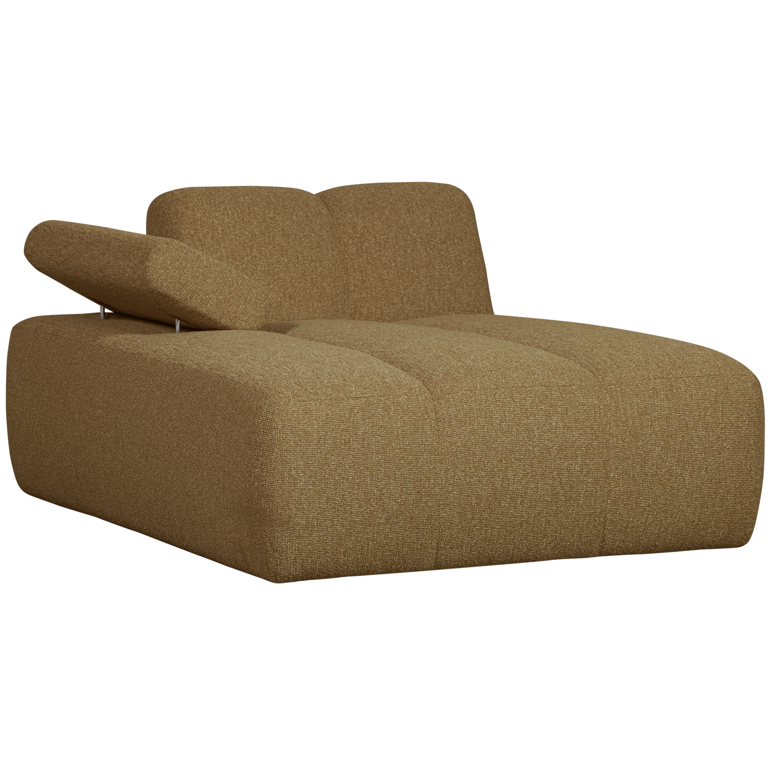 Mojo Chaise Longue Element Links Boucle Geel/Bruin Melange
