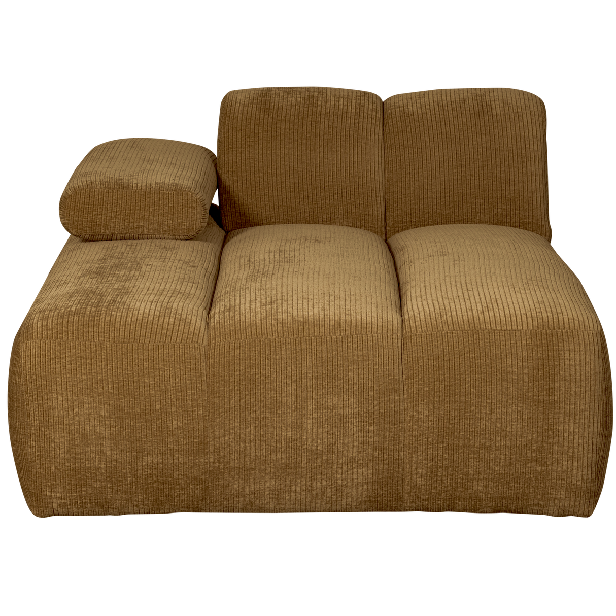 Mojo Chaise Longue Element Links Ribstof Honinggeel