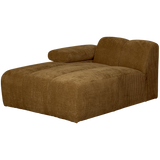 Mojo Chaise Longue Element Links Ribstof Honinggeel