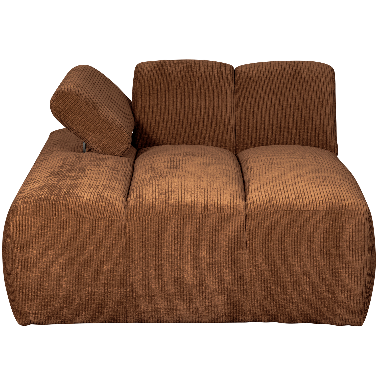 Mojo Chaise Longue Element Links Ribstof Roestbruin