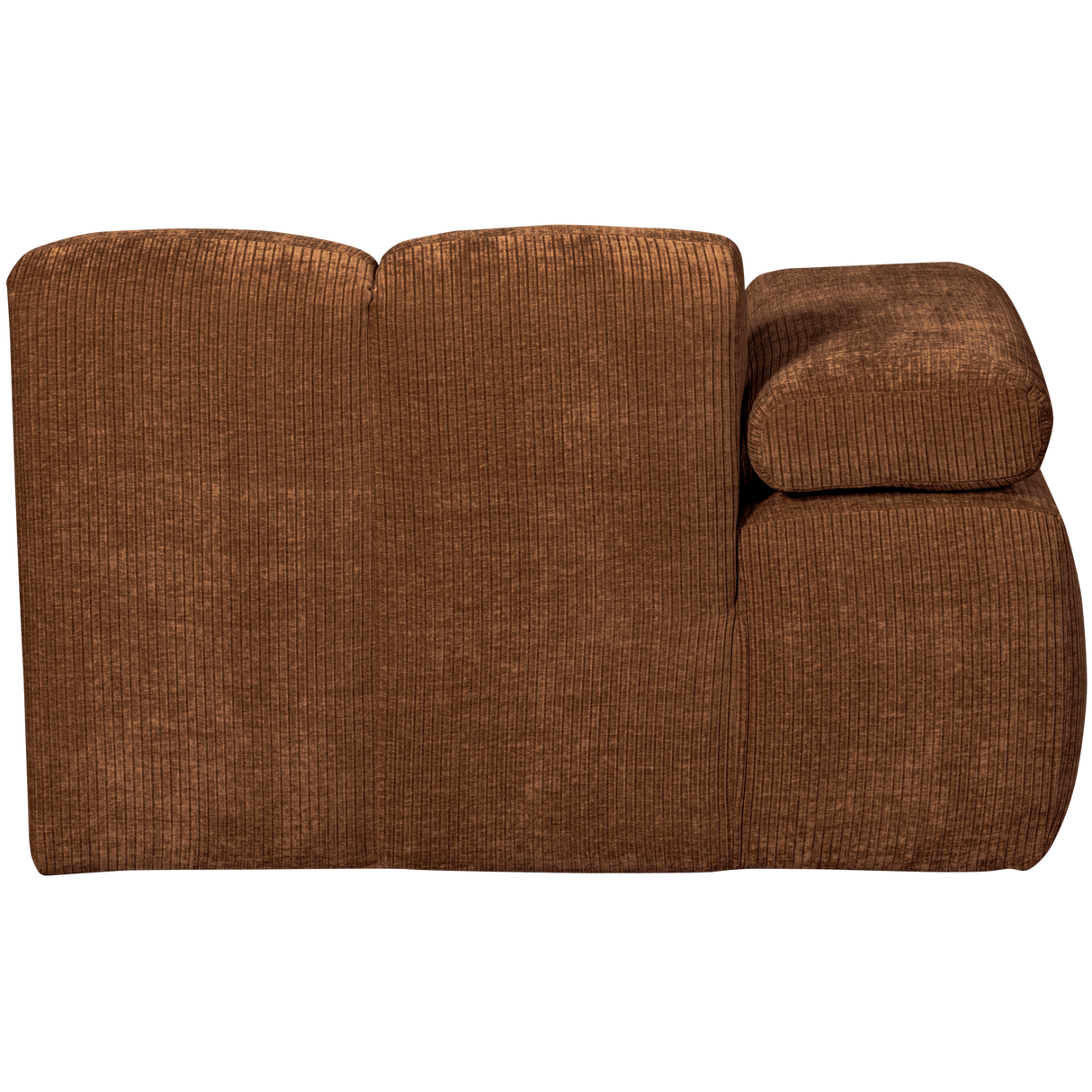 Mojo Chaise Longue Element Links Ribstof Roestbruin