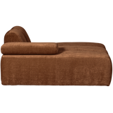 Mojo Chaise Longue Element Links Ribstof Roestbruin